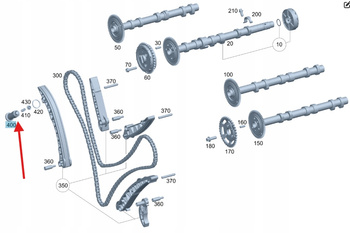 NAPINACZ ŁAŃCUCHA ROZRZĄDU DIESEL OM628 OM629 OM642 MERCEDES OE A6420500311