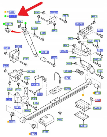 AMORTYZATOR TYLNY FORD TRANSIT 2008- OE 1605775 _ 6C11-18080-BE