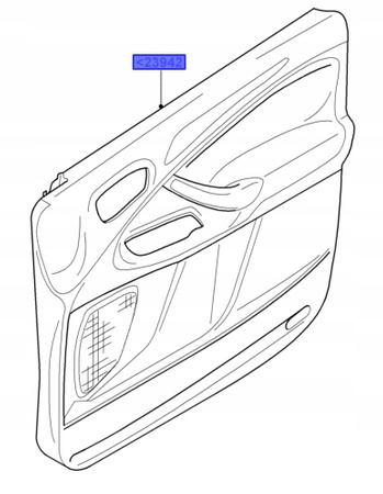 BOCZEK POSZYCIE DRZWI PRZÓD LH SMAX GALAXY _ 1691873  _ 8M21-U23943-MB1E90