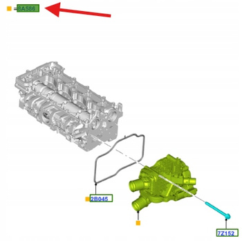OBUDOWA TERMOSTATU 2.0L TDCi C-MAX EDGE KUGA MONDEO 2264810 _ DS7Q-8A586-AB