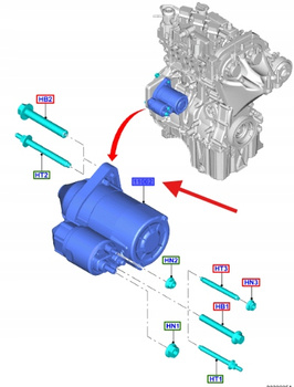 ROZRUSZNIK MONDEO 2014-22 TOURNEO CONNECT 2013 1881229 _ DV6T-11000-BC