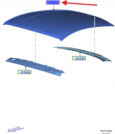 DACH FORD MUSTANG MK6 MK7 2015- 2023- COUPE OE 2695385 _ FR3B-6350202-BG