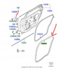 USZCZELKA WNĘKI DRZWI TYŁ FORD MONDEO Mk4_1671633_7S71-A25324-BC5YYW