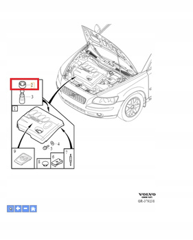 PODUSZKA OSŁONY SILNIKA 1.6 2.0 2.4D VOLVO S60 V60 2011- V40 V50 31493564