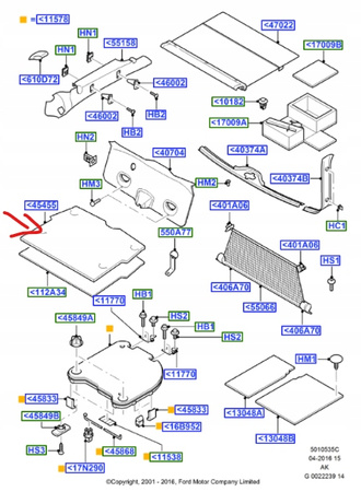 MATA BAGAŻNIKA FORD FOCUS Mk1 KOMBI 2001-2002 _1144670_2M51-N13065-ABZUYF