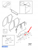 LISTWA OZDOBNA SZYBY DRZWI LEWY TYŁ VOLVO XC90 2016- OEM/OE 32342091