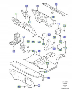 OSŁONA MISKI OLEJOWEJ FORD GALAXY Mk2 2000-06 1.9 _ 1222017 _ 3M21-6K879-AA