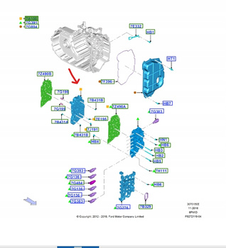 STEROWANIE- SKRZYNIA BIEGÓW FORD KUGA MK2 2012- 5267274 _ KTCV6P-7A100-BA