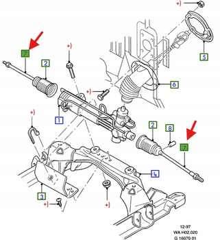 DRĄŻEK KIEROWNICZY WINDSTAR 1994-2000 4448508 _ 1F2C-3280-AA