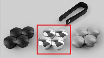 Kapturki śrub zabezp. Chromowane OE 31439229