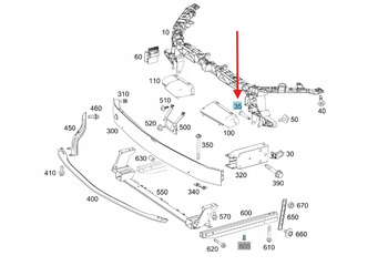 UCHWYT PASA PRZÓD MERCEDES A W177 B W247 W118 W243 OE A1778850403