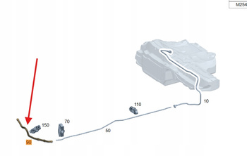 PRZEWÓD PALIWOWY BENZYNA MERCEDES C W206 E W214 OE A2064706202