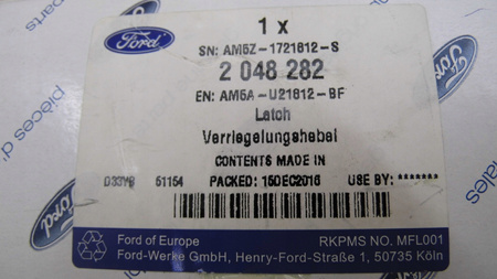 ZAMEK DRZWI PRAWY PRZÓD FORD C-MAX Mk2 Fiesta Mk7_2048282_AM5A-U21812-BF