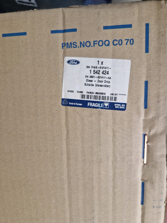 SZYBA DRZWI LEWY PRZÓD FORD KA Mk2 2008-2016 1542424 _ 9S51-B21411-AA
