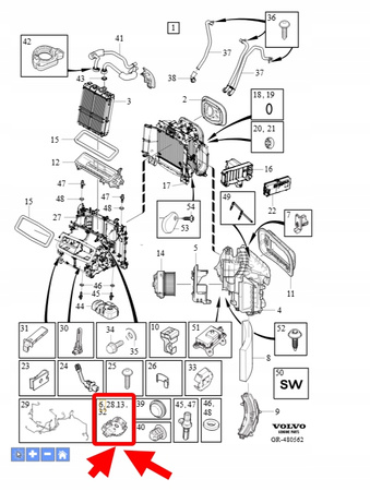 OBUDOWA FILTRA POWIETRZA VOLVO XC90 2016- XC60 S90 V90 OEM/OE 31404471