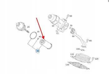 FILTR OLEJU MERCEDES M640 M668 Diesel OE A640180010990