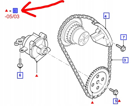 POMPA OLEJU FORD TRANSIT 2.0L TDCi 2000-06 _ 1456883 _  1C1Q-6600-AG