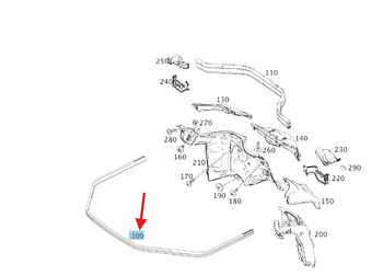 USZCZELKA MASKI POKRYWY SILNIKA MERCEDES ML GLE W166 W292 OE A1668870198