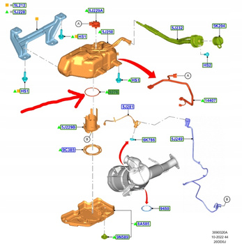 USZCZELKA ZBIORNIKA ADBLUE FORD TRANSIT CUSTOM 2016- 2040731 _ GK21-9276-AA