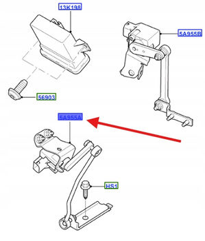 CZUJNIK POZIOMOWANIA ŚWIATEŁ LEWY MONDEO SMAX 1679311 _ 8G9N-3C438-AA