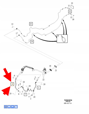 PRZEWÓD RURA KLIMATYZACJI 2.0 B4 VOLVO XC90 2016-XC60 S90 OEM/OE 31369391