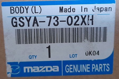 Drzwi tylne lewe - Mazda 6 2009 -_GSYA7302XH