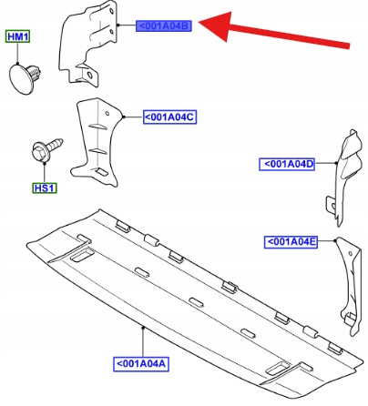 KIEROWNICA POWIETRZA PRAWA GÓRNA FUSION FIESTA 1333876 _ 5S6Y-A001A04-BA