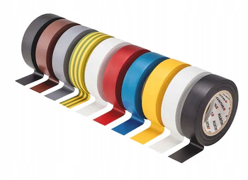 WURTH KOMPLET 10 TAŚM VDE TAŚMA IZOLACYJNA KOLORY