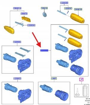 KOMPLET WKŁADEK ZAMKÓW FIESTA PUMA H1BB-22050-BE _ H1BB-22050-BE