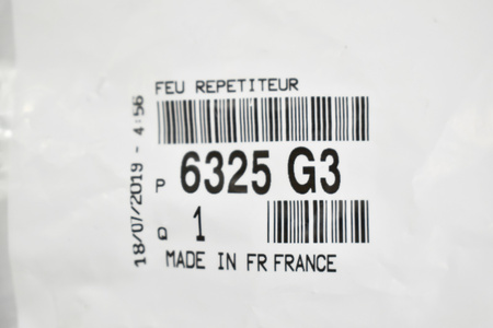 KIERUNKOWSKAZ CITROEN C1 C2 C3 C5 C6 JUMPY BERLINGO OE 6325G3