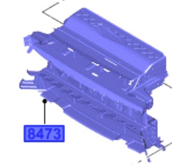 OBUDOWA ŻALUZJI CHŁODNICY FORD KUGA Mk2 2014- 1897747 _ FV44-8473-DA 