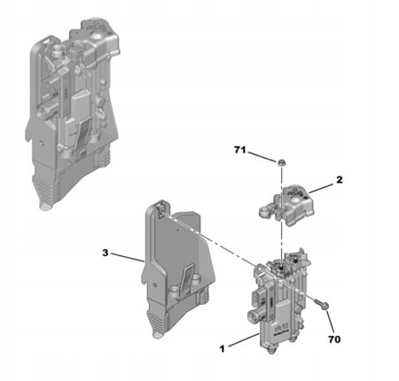WSPORNIK MODUŁU START STOP CITROEN BERLINGO JUMPY OE 9813833580