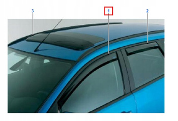 DEFLEKTOR POWIETRZA LIGHT GREY FORD C-MAX MK1 1329120 _ A66SX-201K56-FA