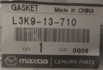 Uszczelka turbosprężarki - Mazda 3 , 6 MPS , CX-7_L3K913710