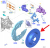 TARCZA HAMULCOWA TYLNA FORD EDGE MK2 2019- OE 2473279 _ K2GC-2A315-AC