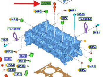 CZUJNIK TEMPERATURY SILNIKA 2.0 2.5 FOCUS MONDEO 5336044 _ 8S4A-6G004-AD