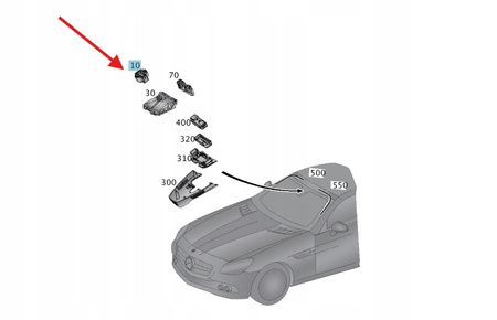 CZUJNIK SENSOR DESZCZU MERCEDES A2049014504
