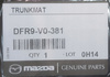 Mata ochronna bagażnika - Mazda CX-30 DM_DFR9V0381