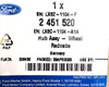 PIASTA KOŁA PRZEDNIEGO FORD ESCAPE KUGA 2020- 2451520 _ LX6C-1104-A1A