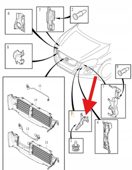 PRAWA KIEROWNICA POWIETRZA VOLVO XC60 2009- OE 31383685