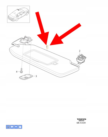 OSŁONA PRZECIWSŁONECZNA PRAWA VOLVO XC90 2016- S90 V90 OEM/OE 32345321