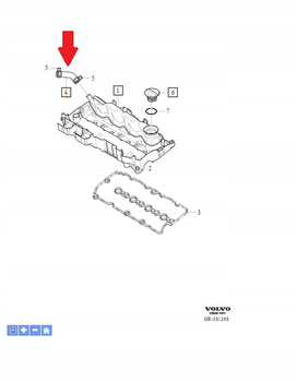 PRZEWÓD ODPOWIETRZANIA ODMY 2.0 D4 VOLVO S80 S60 V60 XC60 2014- 31430683