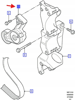 NAPINACZ PASKA KILINOWEGO 1.9L TDCI GALAXY 00-05 1376631 _ YM21-6K254-EA