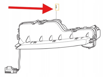 LAMPA LEWA DO JAZDY DZIENNEJ DRL LED VOLVO S60 V60 2014- CC OE 31420395