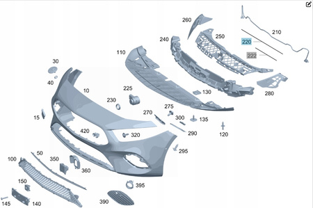 WIĄZKA PDC PRZÓD Mercedes W177 AMG A1775409729