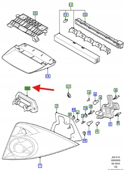 LAMPKA TABLICY REJESTRACYJNEJ 1341810 _ 1S71-13550-AD