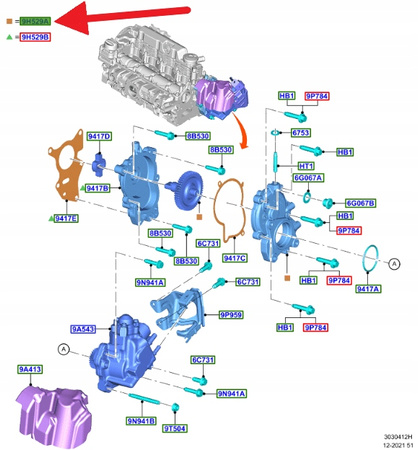 ZESTAW NAPRAWCZY POMPY WTRYSKOWEJ 2.0 TDCi FORD OE 2209836 _ DS7Q-9K417-AB