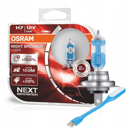 ŻARÓWKA OSRAM H7 NIGHT BREAKER LASER +150