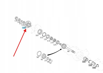 PIASTA KOŁA PRZÓD MERCEDES G KLASA OE A4603300425