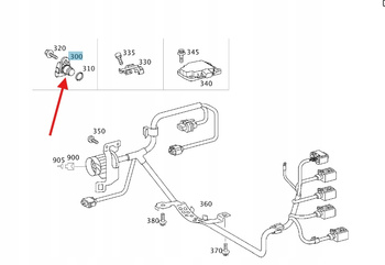 CZUJNIK POŁOŻENIA WAŁKA ROZRZĄDU BENZYNA M271 MERCEDES OE A0041536928